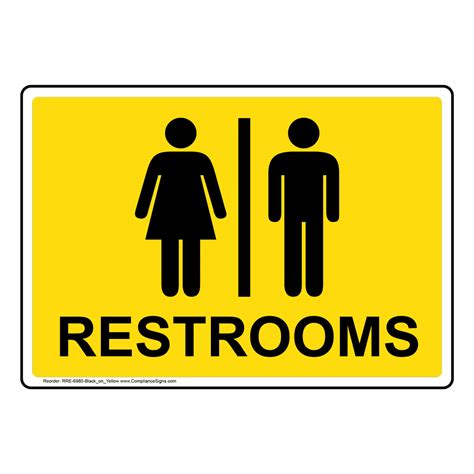 Restroom Signage Printable