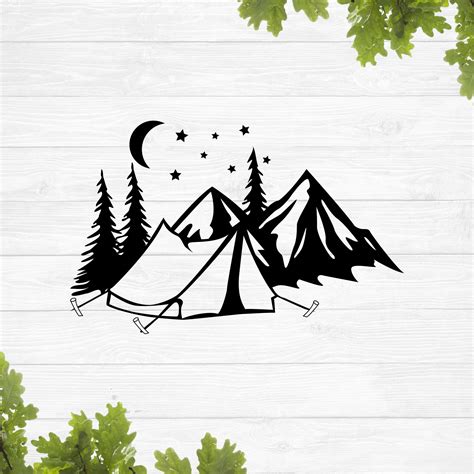 Camping Svg Png Eps Dxf  Mountain Svg Funny Camping Svg Etsy