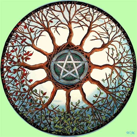 Jahreskreis Pagan Witch Wiccan Magick Witchcraft Witches Mandalas