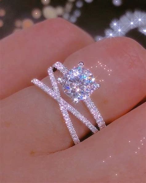 Wedding Numbers Number 2 Diamond Ring Sparkle Engagement Rings