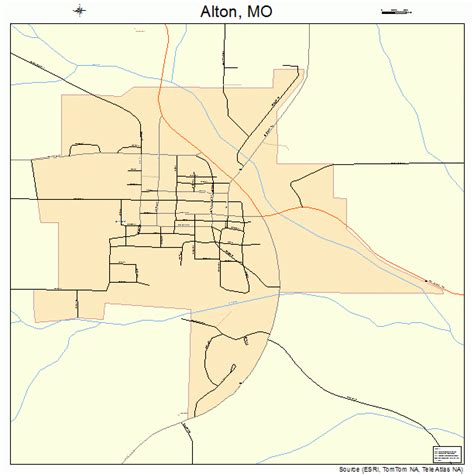 Alton Missouri Street Map 2900964