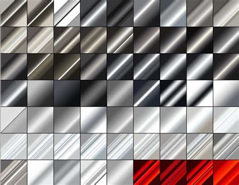 Free 890 Metal Gradients For Photshop