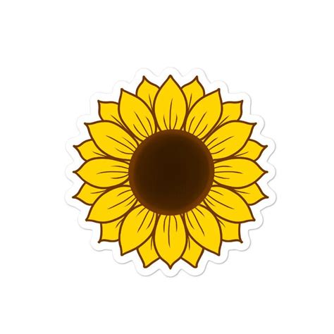Zentangle Sticker Sticker Design Sunflower Sunflower Sticker Waterproof