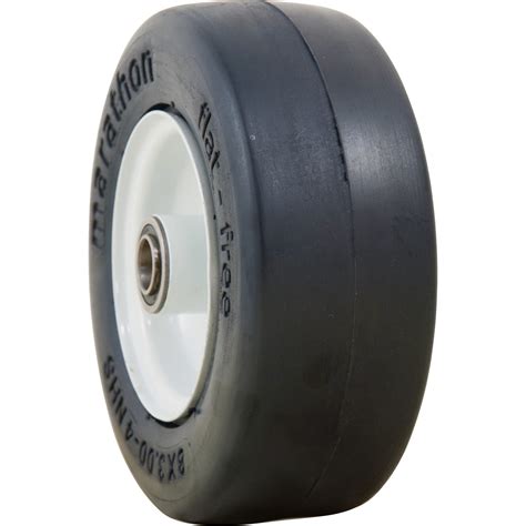 Marathon Tires Flat Free Lawn Mower Tire — 34in Bore 8 X 3004in