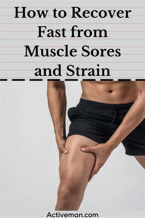 How To Recover Fast From Muscle Sores And Strain Artofit