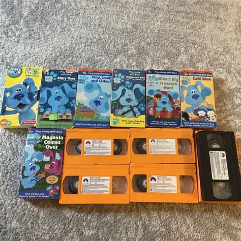 Lot Of Blues Clues Vhs Tapes Nickelodeon Nick Jr Magenta Comes Over