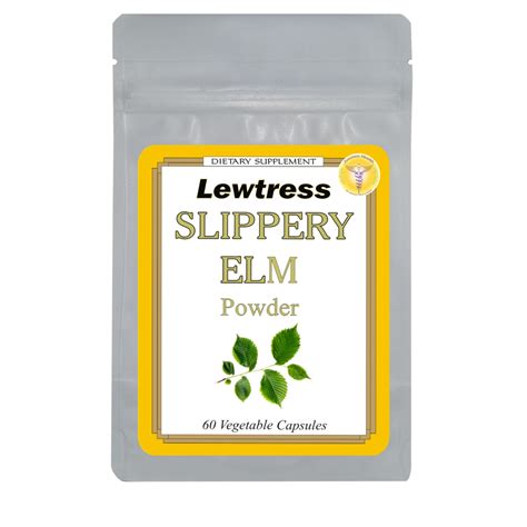 Lewtress Slippery Elm Capsules 500mg Lewtress Natural Health