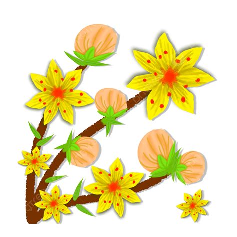 Gambar Bunga Kuning Kuning Bunga Bunga Bunga Png Transparan Clipart
