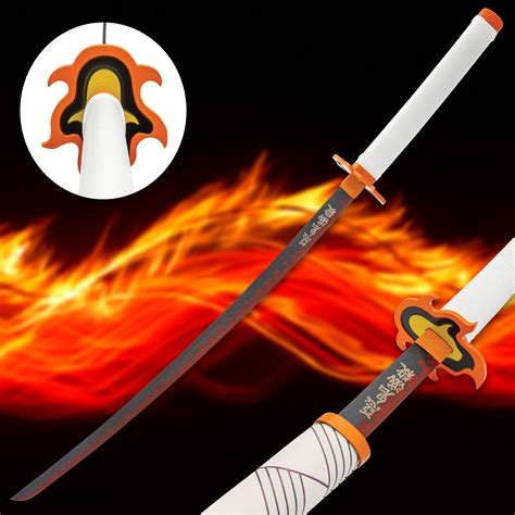 Kyojuro Rengoku Demon Slayer Sword And Scabbard Anime Carbon Steel