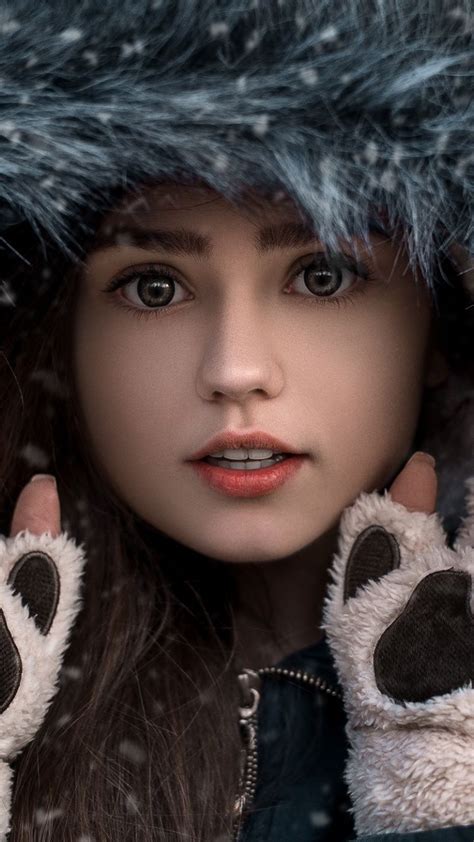 Find the best hood backgrounds on getwallpapers. Winter, girl in hood, girl model, 720x1280 wallpaper ...