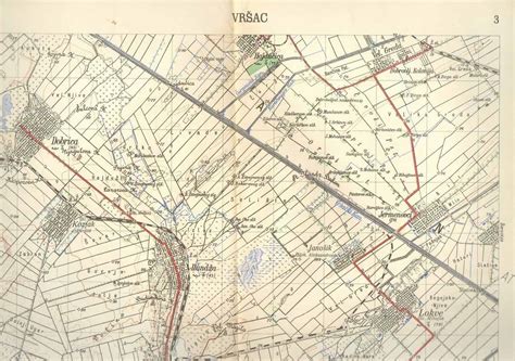 1955 Original Military Topographic Plan Map Vrsac Vršac Banat Serbia