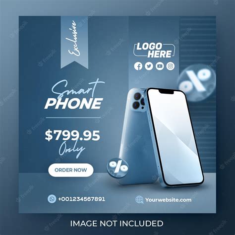 Premium PSD | Smartphone sale social media post instagram post banner