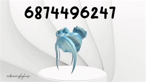 Roblox Hair Codes Aesthetic Blue Hairstyles 💙 Youtube