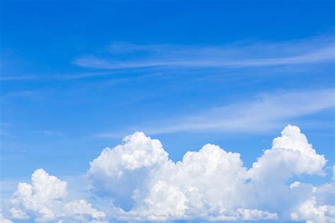 The Vast Blue Sky And Clouds Sky Blue Sky Background With Tiny The
