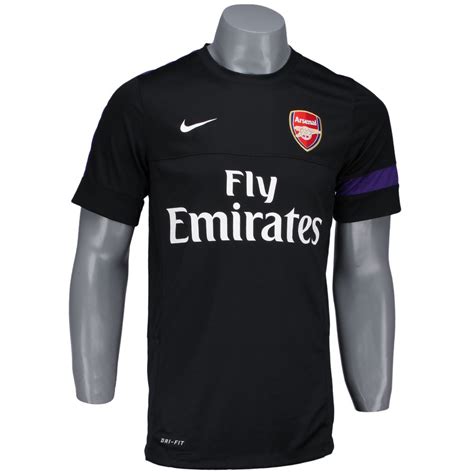 Camisa Nike Arsenal Treino 2012 Masculino Preto Azul