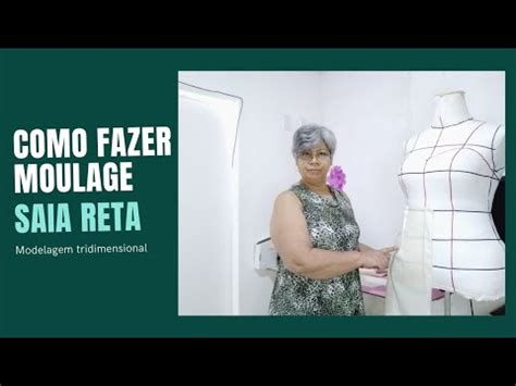 Como Fazer Moulage Da Saia Reta Modelagem Tridimensional Youtube