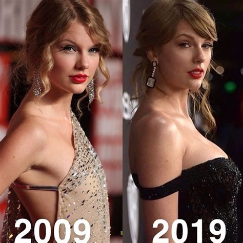Taylor Swift 10 Years Apart Famous Nipple