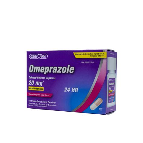Geri Care Omeprazole Delayed Release Capsules 20 Mg Acid Reducer 42