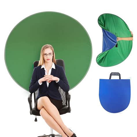 Buy Hasthip® Blue Green Screen On Chair Background Screen Double Side 4