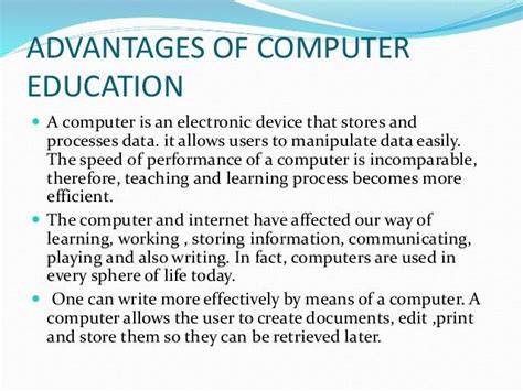 Advantages And Disadvantages Of Computer Lucaldbrooks