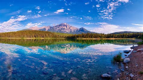 Free Download Hd Wallpaper Pyramid Lake Jasper National Park