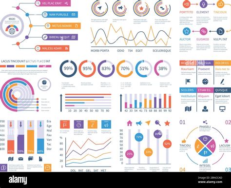 Infographic Dashboard Ui Interface Information Panel With Finance