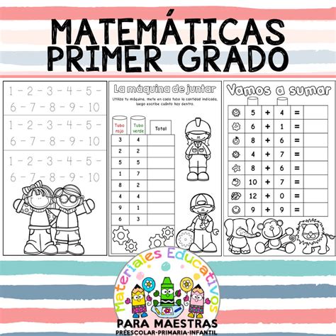 Matemáticas Primer Grado Materiales Educativos Para Maestras