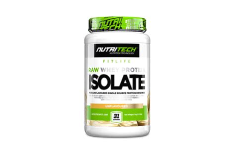 Nutritech Raw Whey Protein Isolate Pure Unflavoured Single Source