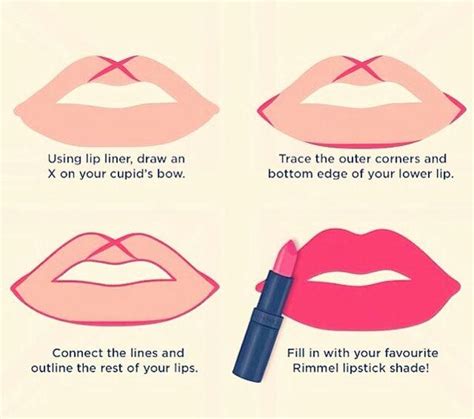 How To Draw Lipstick On Lips Canvas Valley