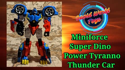 Mini Force Miniforce Super Dino Power Ko Tyranno Thunder Car Robot Toy