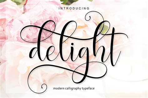 Delight Script A New Fresh And Modern Script With A Handmade Calligraphy