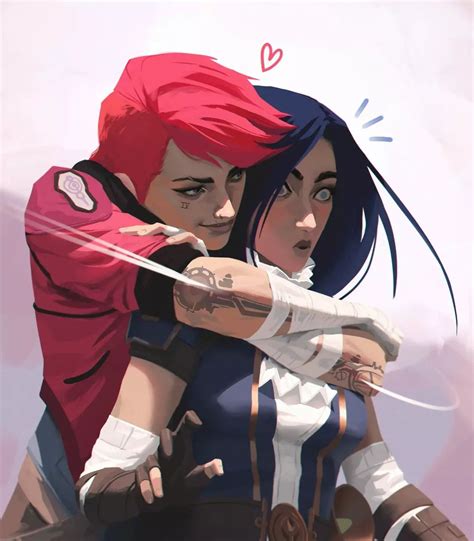 pin on vi and caitlyn