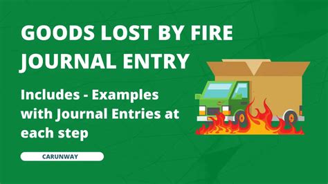 Goods Lost By Fire Journal Entry Carunway