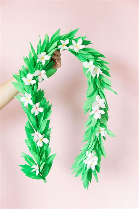 Crepe Paper Lei Diy A Giveaway