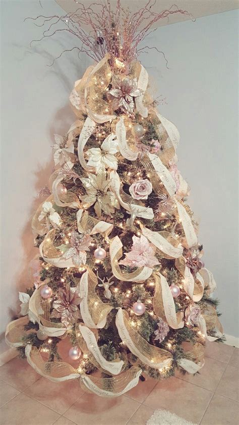 Rose Gold Christmas Tree Gold Christmas Decorations Rose Gold