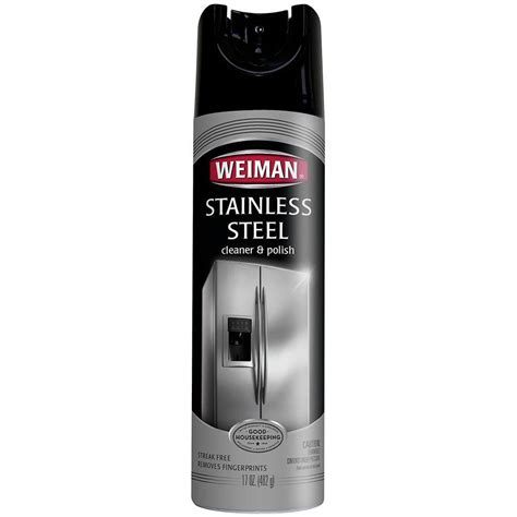 Weiman 17 Oz Stainless Steel Cleaner And Polish Aerosol 49 The Home