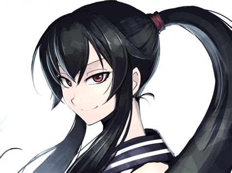 Black Hair Hellshock Kantai Collection Long Hair Ponytail