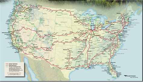 East Coast Amtrak Train Routes Map