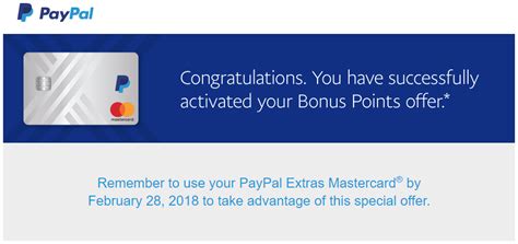 Activate paypal mastercard credit card. PayPal Extras MasterCard Targeted Offer: 1,000 Bonus ...