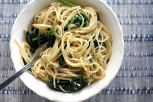 In less than 15 minutes, you can be sitting down to a big steaming you'll need to break the pasta in half to fit nicely in the casserole dish. Easy Recipe for Buttery Spinach Angel Hair Pasta | Buy ...