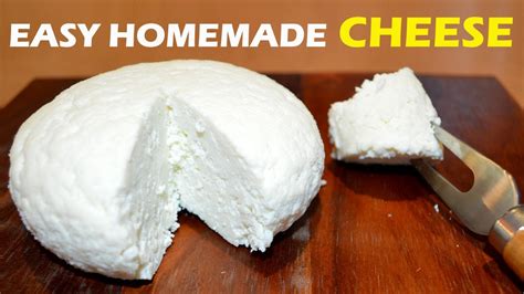 How To Make Cheese At Home 2 Ingredient Easy Cheese Recipe Youtube