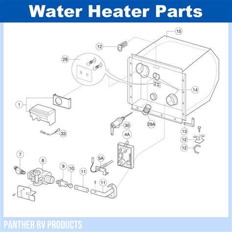 Dometic™ Atwood G6a 7e Rv Water Heater Parts Breakdown