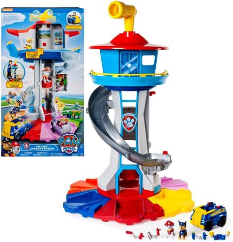 Paw Patrol Xxl Headquarters Set Of Observation Tower With Light And