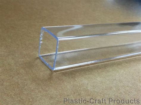 Acrylic Extruded Tube Square Clear 72 Length X 1 4 Id 3 8 Od 1 16 Wall Pack Of 2