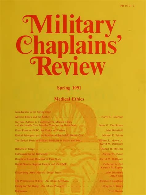 military chaplain review medical ethics pdf chaplain south vietnam