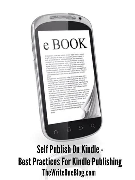 How To Self Publish On Kindle The Write One Blog