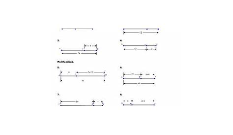 geometry segment addition worksheets answer key