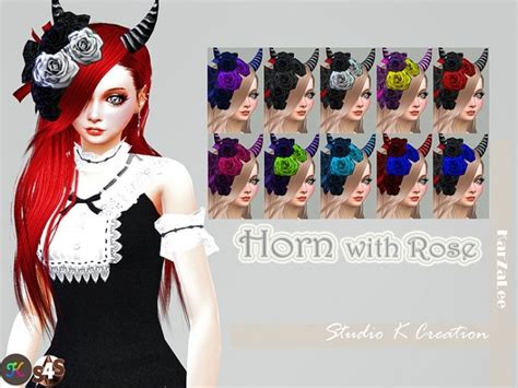 Horn With Rose At Studio K Creation Sims 4 Updates