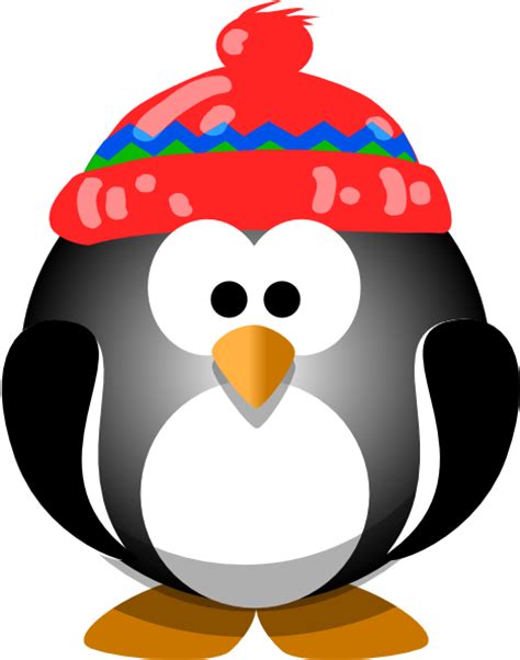 Cute Penguin With Hat Clip Art At Vector Clip Art Online