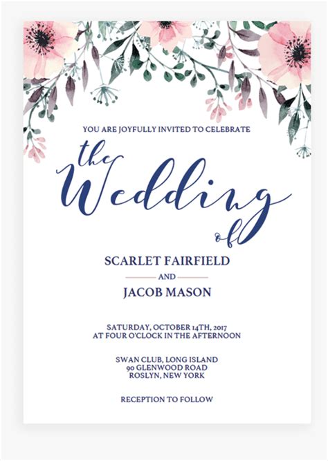 Free Wedding Announcement Templates Download Printable Templates